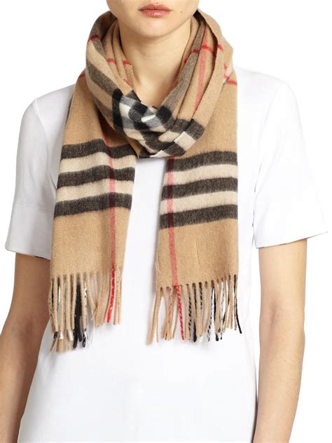 Burberry cashmere check scarf